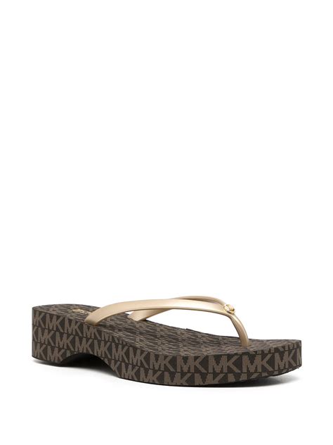 michael kors kids flip flops|michael kors platform flip flops.